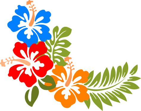 Vector gratis: Hibisco, Hawaii, Flores, Tropicales - Imagen gratis ... Hawaiian Flower Drawing, Hawaii Flowers, Fabric Paint Designs, Hawaiian Quilts, Hawaiian Flowers, Flower Clipart, Arte Floral, Fabric Painting, Paint Designs