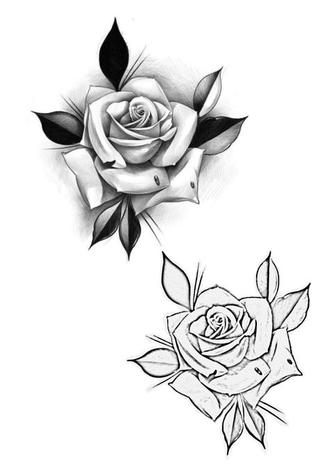 1985 Tattoo Ideas, Realistic Rose Tattoo Stencil, Rose Tattoo Design For Men, Rose Design Tattoo, Rose Tattoo Stencil Outline, Rose Stencil Tattoo, 2 Roses Tattoo, Rose Tattoo Drawing, Rose Tattoo Men