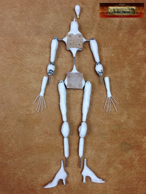 Morezmore HPA (Humanly Posable Armature) Parts Description – Part 2 | Morezmore Work-in-Progress Notes Doll Armature, Puppet Making, Stop Motion, Motion, Product Description, Statue, Dolls, Tools, Art