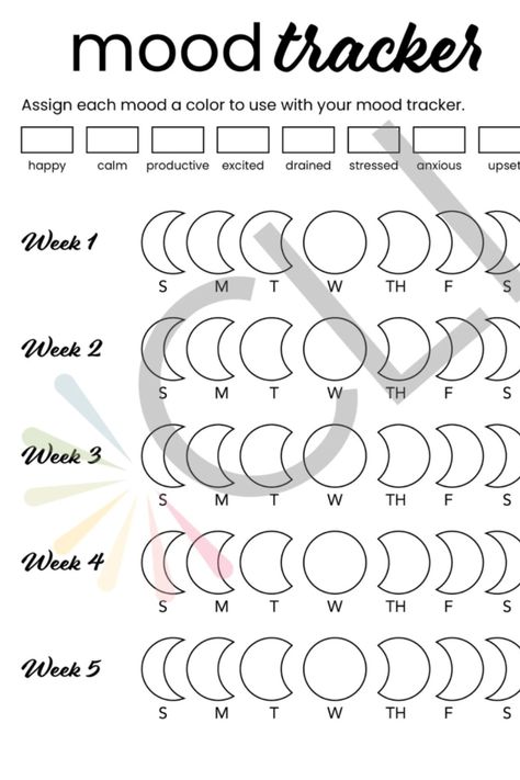 Weekly Mood Tracker, Daily Mood, Mood Tracker, Pregnancy Week By Week, Bullet Journal