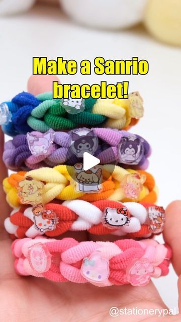 Stationery Pal📝 on Instagram: "Make a Sanrio bracelet!
.⁠
🎈Get great deals for washi tapes, pens, brush pens, and much other stationery at our shop. Click the link in bio @stationerypal or visit stationerypal.com⁠
.⁠
.⁠
.⁠
#studygram #planneraddict #stationerylover #plannerlove #studyaccount #deskgoals #plannerjunkie #bujoinspiration #plannersupplies #stationery #stationeryaddict #stationerylove #stationeryshop #bulletjournal #bulletjournaling #bulletjournaljunkies #pencilcase #circlecutter #schoolsupplies #bujo #meme #bujolove #bujoaddict #ruler #inspiration #scrapbooking #bujospread #eraser #stickynotes" Sanrio Bracelet, Stationery Pal, Desk Goals, Brush Pens, Bujo Inspiration, Washi Tapes, Stationery Shop, Planner Addicts, Brush Pen