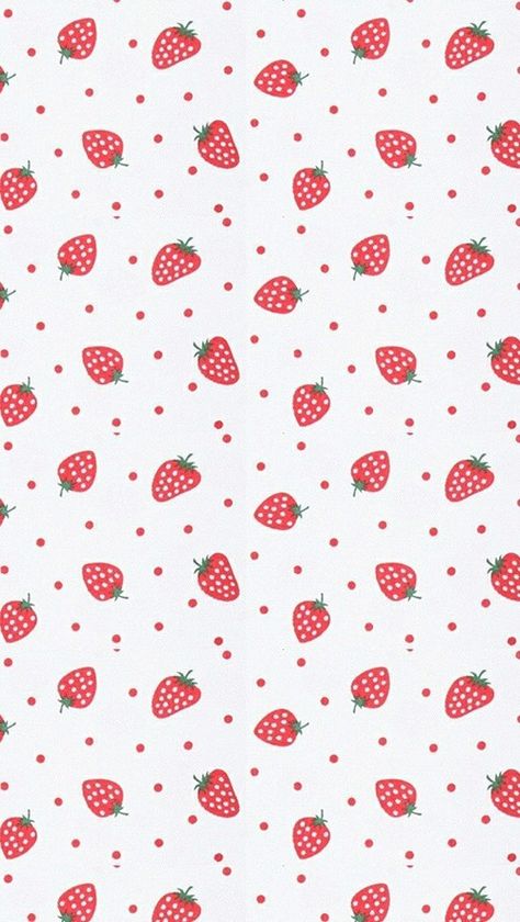 Vintage Patterns — Strawberries. na We Heart It. Sf Wallpaper, Iphone Arkaplanları, Textil Design, Fruit Wallpaper, 패턴 배경화면, Wallpaper For Your Phone, Pretty Patterns, Cute Backgrounds, Cellphone Wallpaper