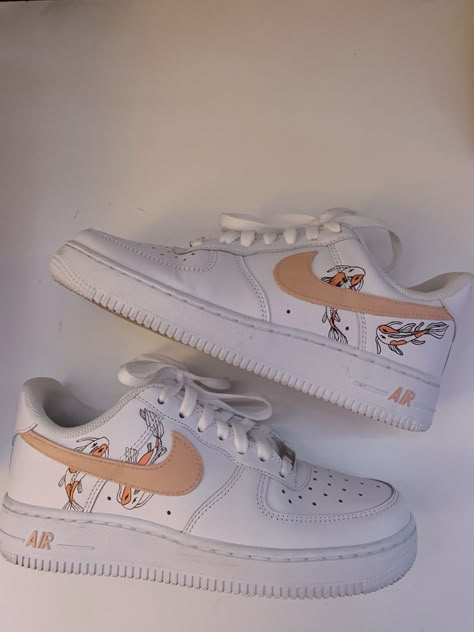 Sneakers Air Force, Painted Shoes Diy, Custom Sneakers Diy, Custom Shoes Diy, Diy Sneakers, Nike Shoes Air Force, Trendy Shoes Sneakers, Nike Shoes Girls, Preppy Shoes