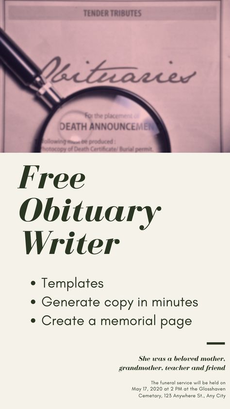 How To Write Obituary, Obituary Template Free Printable, Obituary Template Examples, Obituary Ideas Templates, Obituary Examples, Writing An Obituary, Write An Obituary, Obituary Ideas, Obituaries Ideas