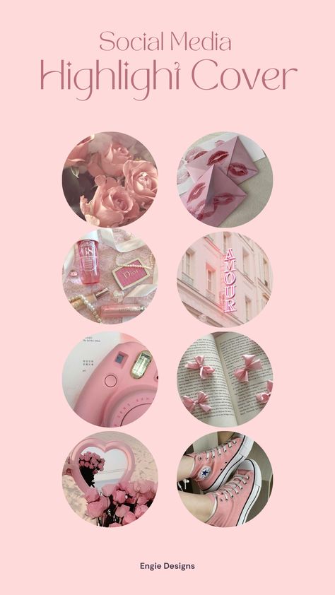 Instagram Highlight Cover Instagram Story Highlights Core Aesthetic Pink Pinkity Pink Highlights Cover, Instagram Highlight Pink, Story Highlights Pink, Pink Y2k Highlight Cover, Pink Highlight Cover, Pink Highlight Covers, Highlights Cover Instagram Aesthetic, Ig Highlights Cover, Insta Highlight Cover Pink