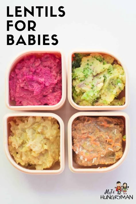 Get all your burning questions about serving lentils to your baby answered. Here are tips and EASY recipes to boost your baby's iron levels. Blw Ideas, Lentils Recipes, Blw Recipes, Sweet Potato Muffins, Food Soup, Beet Hummus, Sweet Potato Spinach, Weaning Recipes, Feeding Baby