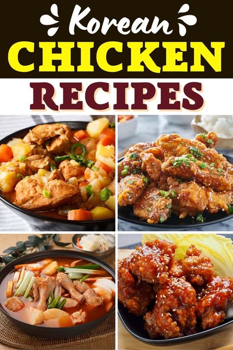 If you're bored of the same old chicken dinners, then you have to try these delicious Korean chicken recipes. They're sure to brighten up your routine. Korean Chicken Curry Recipe, Korean Recipes With Chicken, Things To Eat With Chicken, South Korean Food Recipes, Korean Food Chicken, Korean Chicken Recipes, Korean Chicken Recipe, Hot Chicken Recipe, Spicy Korean Chicken