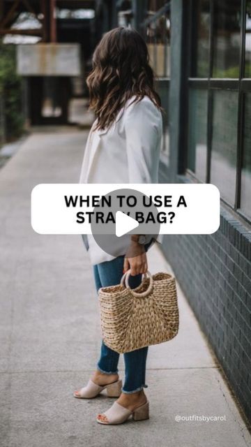 Wondering when to use a straw bag? 🌾✨

 In this reel, I’ll show you the perfect occasions and stylish outfit ideas to match! From casual beach days to chic summer outings, discover how a straw bag can elevate your look effortlessly. 

Watch now for your new favorite accessory inspiration! 

#strawbag #summerfashion #styleinspo #strawbags #summeroutfit Straw Bag Outfit, Night Time Outfits, Straw Bags, Stylish Outfit, Elevate Your Look, Woven Bag, Beach Days, Outfits Ideas, Cloth Bags