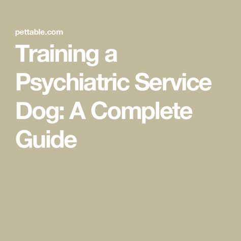 Training a Psychiatric Service Dog: A Complete Guide Psychiatric Service Dog, Psychiatric Services, Crate Training Puppy, Service Dog Training, Dog Potty Training, Potty Training Tips, Potty Training Puppy, Training Treats, Service Dog