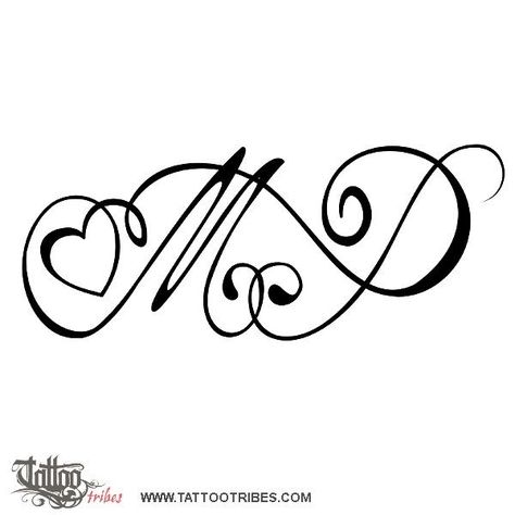 1000+ ideas about Initial Tattoos on Pinterest | Tattoos, Wrist ... Letter M Tattoos, Monogram Tattoo, Tattoo Painting, P Tattoo, M Tattoos, Infinity Tattoos, Initial Tattoo, Heart Tattoo Designs, Tattoos For Daughters