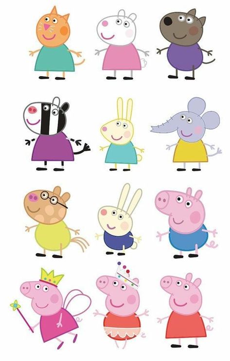 Pig Birthday Party Decorations, Heo Peppa, George Pig Party, Peppa Pig Birthday Party Decorations, Greta Gris, Pepper Pig, Peppa Pig Birthday Cake, Pig Clipart, Pig Birthday Cakes