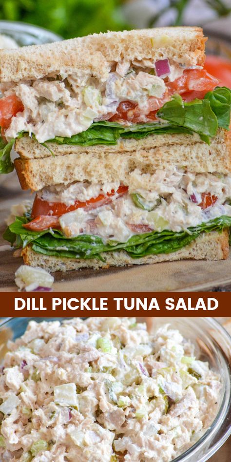 Hearty Bread, Best Tuna Salad, Tuna Salad Sandwich, Healthy Food Guide, Tuna Sandwich, Tuna Salad Recipe, Healthy Food Facts, Healthy Sandwiches, Tuna Recipes