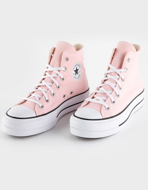 Converse Chuck Taylor All Star Lift Platform High Top Shoes Cheap Preppy Things On Amazon, Platform Converse Light Blue, Converse Shoes Different Colors, Preppy Shoes Cheap, Preppy Converse Shoes, Preppy Shoes Women, My Dream Shoes, Shoes For Back To School Teens, Cheap Trendy Shoes