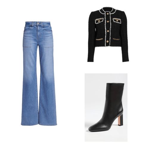 What To Wear To a Dinner Party – Closetful of Clothes Affordable High-rise Party Jeans, Go Out Outfit Night, Fancy Sweater, Black Ruffle Top, Outfits Night Out, Dinner Party Outfits, Jeans With Heels, Fun Heels, Breezy Dress