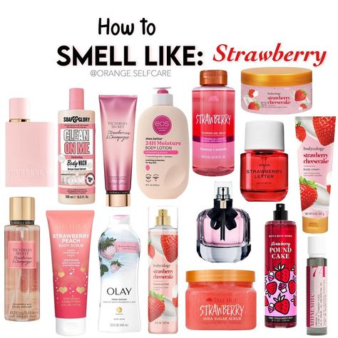 Smell Like Strawberries, Strawberry Perfume, Fragrance Lab, Shaving Tips, Body Hygiene, Shower Skin Care, Victoria Secret Perfume, Oil Skin Care, Bath And Body Care