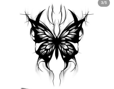 Dark Tattoos Women, Tattoo Papillon, Black Butterfly Tattoo, Girls Tattoos, Butterfly Wrist Tattoo, Small Girly Tattoos, Dope Tattoos For Women, Classy Tattoos, Spine Tattoos