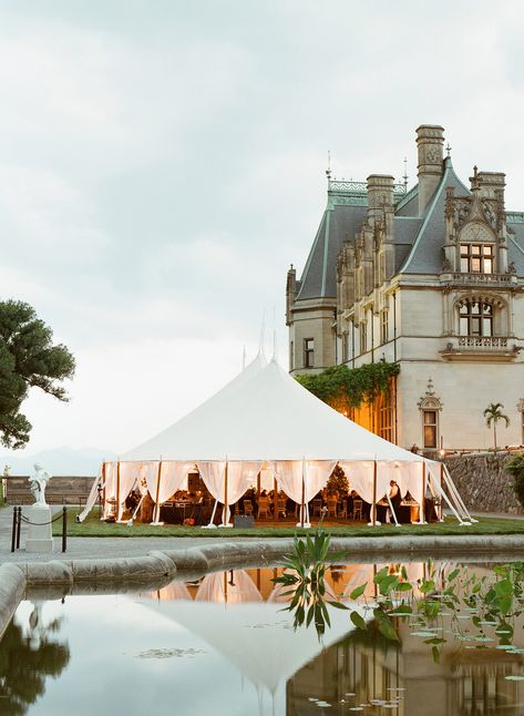 Backyard Wedding Reception Tent, Outdoor Wedding Reception Tent, Biltmore Wedding, Storybook Wedding, Garden Estate, Tent Decorations, Biltmore Estate, Italian Garden, Wedding Tent