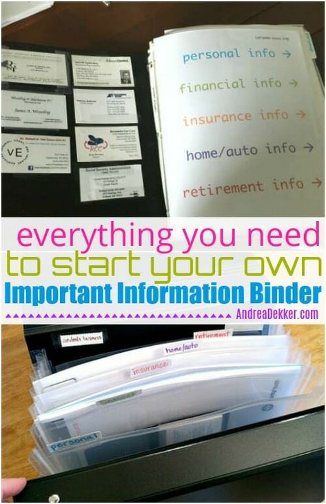 Home Information Binder, Next Of Kin Binder, Family Information Binder, Everything Binder, Important Information Binder, Important Papers Binder, Adulting Binder, Ice Binder, Document Binder