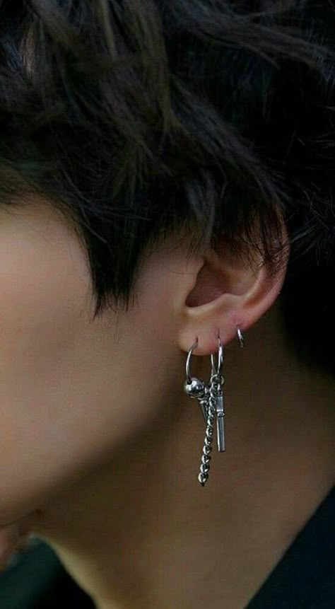 Ear Piercings Boy, Piercing Placement Chart, Men's Piercings Ears, Ear Piercing Placement, Styled Ear Piercings, Above Ground Pool Landscape Ideas, Piercing Inspo Ear, Eat Piercing, Landscape Design Pool