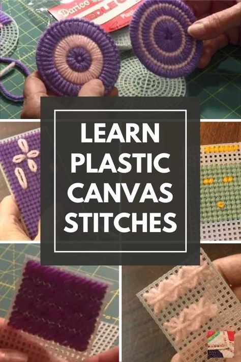 Find videos, instructions and illustrations for plastic canvas stitches from the simple half cross stitch to the more complex fly stitch. Plastic Canvas Box Patterns, Canvas Bag Diy, Tent Stitch, Plastic Canvas Books, Bargello Needlepoint, Plastic Canvas Coasters, Plastic Canvas Stitches, Needlepoint Stitch, Plastic Canvas Ornaments