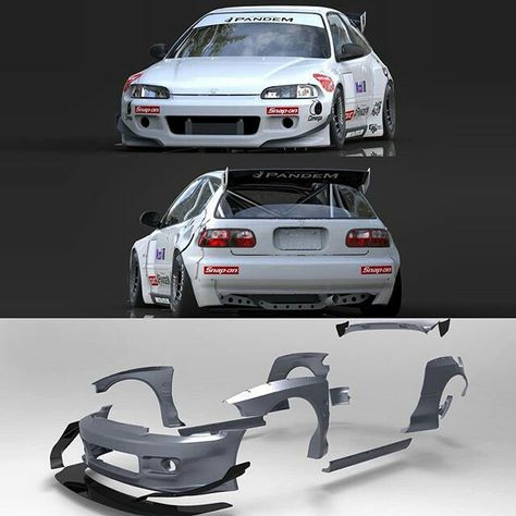 Body Kit Eg6 Racing Honda Hatchback, Civic Ef, Honda Vtec, Civic Eg, Honda Civic Coupe, Wide Body Kits, Civic Coupe, Honda Civic Hatchback, Stance Cars