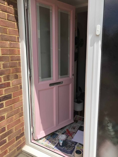 How To Paint a uPVC Front Door: Everything You Need To Know | PinksCharming Upvc Front Door Makeover, Pvc Doors, Painted Upvc Front Door, Painting Front Door Diy, Paint Front Door Diy, Painted Upvc Door, Pvc Front Doors, Victorian Front Door, Upvc Front Door