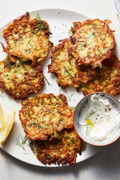 Easy Zucchini Recipes, Zucchini Pancakes, Easy Zucchini, Shredded Zucchini, Zucchini Fries, Nyt Cooking, Zucchini Recipes, Pancake Recipe, Rotisserie Chicken