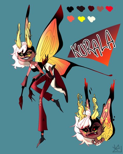 This is my persona Kurala If she was a demon. I LOVE moths so i thought It would be a great idea to base It on one. Pretyy Happy with how It turned out :] Moth Demon, Helluva Boss Oc, Hazbin Hotel Helluva Boss, Helluva Boss, Hazbin Hotel, Moth, Persona, I Love, Turn Ons