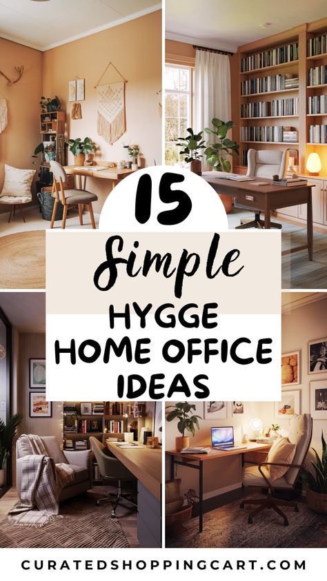 Get inspired with 15 hygge home office inspiration that combine comfort and productivity. Learn how to incorporate soft textiles, natural soundscapes, and personalized decor to enhance your workspace. Hygge home office, cozy workspace, home office hacks, hygge inspiration, cozy office setup, home office ideas, hygge home office ideas, hygge home office decor, hygge home office design, cozy hygge decor for the home office, hygge office at home, cozy hygge home office, cozy home office ideas. Home Office Hygge, How To Make Your Office At Work Cozy, Home Office And Reading Room, Home Office Women Ideas, Peaceful Home Office, Home Office Design Cozy, Hygge Workspace, Small Cozy Office, Office Hygge