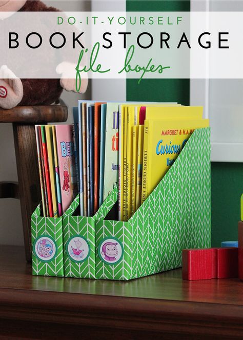 Diy Books Organizer, Nursery Book Storage, Book Storage Ideas, Kids Book Storage, Nursery Book, Children Room Boy, Playroom Organization, Kids Room Organization, Bookshelves Kids