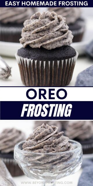 Easy Oreo Frosting Recipe - Whipped Buttercream Frosting Cookie And Cream Icing, Oreo Icing, Cookies And Cream Frosting, Cookie And Cream Cupcakes, Oreo Frosting, Crushed Oreo, Cake Drip, Oreo Buttercream, Marshmallow Frosting