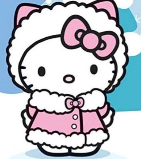 Drawing Hello Kitty, Hello Kitty Winter, Clothes Images, Charmmy Kitty, Hello Kitty Images, Hello Kitty Themes, Hello Kitty Coloring, Kitty Drawing, Hello Kitty Backgrounds