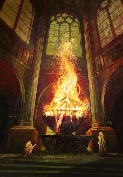 Eternal Fire | Witcher Wiki | Fandom Yennefer Of Vengerberg, Eternal Flame, Rpg Map, Temple Art, Fire Art, Fantasy Setting, Fire And Ice, Medieval Fantasy, The Witcher