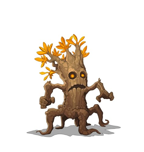 Tree Monster, Cartoon Trees, Beast Creature, Cartoon Monsters, Knight Art, Forest Creatures, Monster Concept Art, Dungeons And Dragons Homebrew, Fantasy Monster