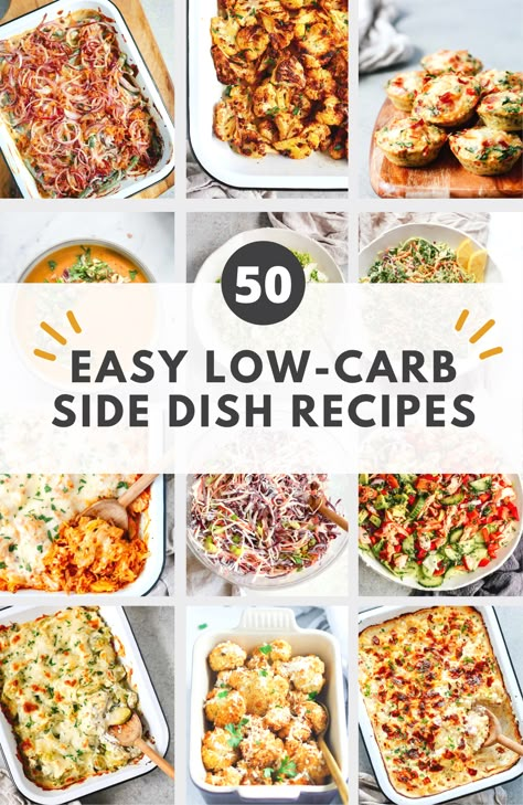 Low Carb Side Dish Recipes, Healthy Bbq Side Dishes, Meatloaf Side Dishes, Low Calorie Sides, Low Calorie Side Dishes, Side Dishes For Fish, Low Carb Side Dish, Low Carb Life, Low Carb Side