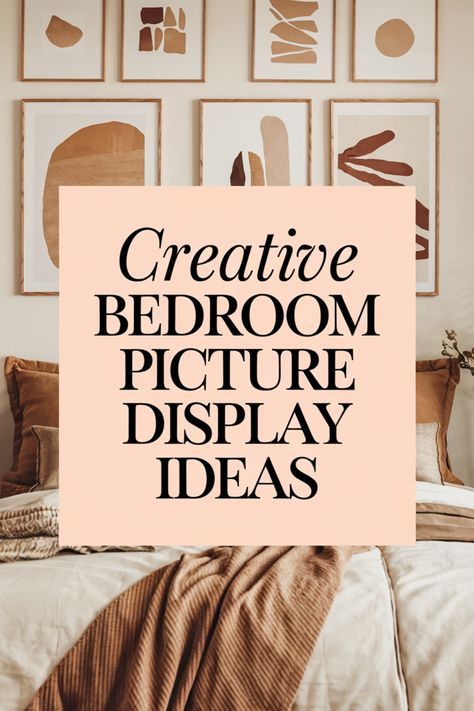 Transform your bedroom with these stylish picture display ideas. From symmetrical frames to bold gallery walls, find inspiration to personalize your space. Frame Wall In Bedroom, Gallery Wall In Bedroom Ideas, Gallery Wall Teenage Bedroom, Photo Frames In Bedroom, Bedroom Wall Collage Ideas, Frame Wall Ideas Bedroom, Gallery Walls Bedroom Master, Wall Frames Ideas Bedroom, Picture Room Ideas