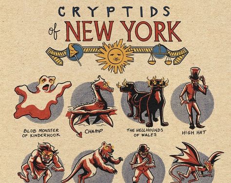 Cryptids Of Minnesota, Cryptids Of New York, Cryptid Core, Campfire Stories, Comic Book Writer, Mythical Monsters, Myths & Monsters, Dragon Tales, Legends And Myths