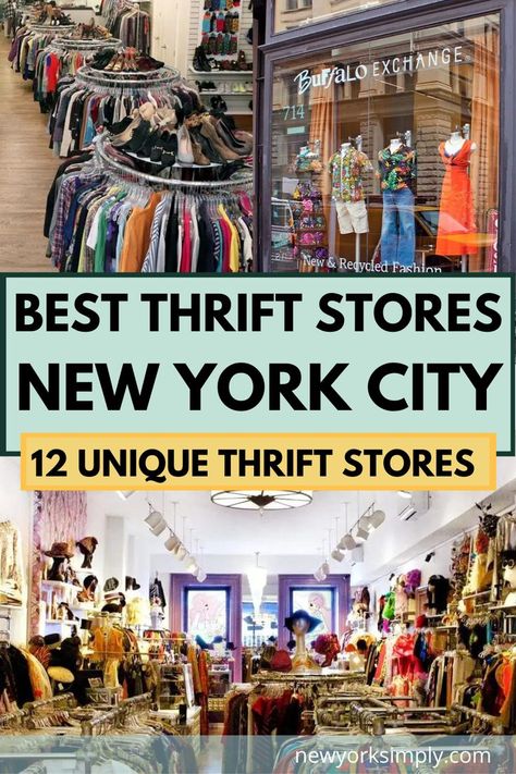 Thrift Shop New York, Where To Thrift, New York City Shopping, New York Trip Planning, Shopping Nyc, Best Thrift Stores, Stores In New York, New York City Christmas, New York City Vacation