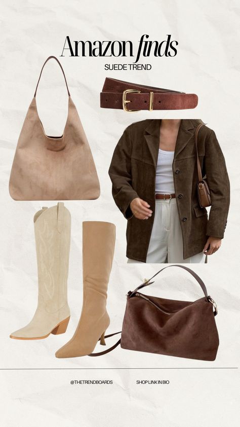 Step into fall with the softest suede finds 🍂✨ Elevate your wardrobe with these chic, must-have pieces from Amazon. Who says affordable can't be luxe? 😍 #SuedeStyle #AmazonFashionFinds #FallFashion #AffordableLuxury #ChicAndCozy #WardrobeEssentials Amazon Fashion 2024, Bbq Outfits, Road Trip Outfit, Amazon Fashion Finds, Trip Outfits, Suede Fashion, Hiking Outfit, Everyday Dresses, Transitional Style