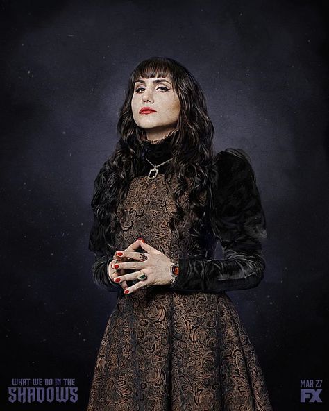 What We Do In The Shadows S1 Natasia Demetriou as "Nadja" Nadja Outfits, Shadow Costume, Beau Mirchoff, Shadow People, Halloween Inspo, Utila, In The Shadows, The Shadows, Pretty Little Liars