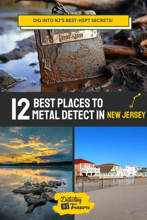 🏖️🌲🔍 Discover the thrill of unearthing history in New Jersey! Dive into our guide on the best spots for metal detecting across the Garden State. From sandy beaches to historic parks, adventure awaits at every corner. Perfect for hobbyists and seasoned pros alike! #MetalDetectingNJ #HiddenTreasures #HistoryHunt #AdventureInNJ #OutdoorHobbies #TreasureSeeking #MetalDetecting #NewJerseyExploration #NewJersey Seaside New Jersey, Places In New Jersey, New Jersey Nature, Fort Dix New Jersey Army, Garden State Parkway, Metal Detecting Locations, New Jersey Map, Cape May Beach, Pine Barrens