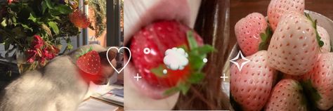 Strawberry Twitter Banner, Strawberry Header Aesthetic, Strawberry Twt Header, Strawberry Widget Medium, Cherry Banner Discord, Strawberry Aesthetic Banner, Strawberry Discord Banner, Strawberry Banner Gif, Strawberry Twitter Header