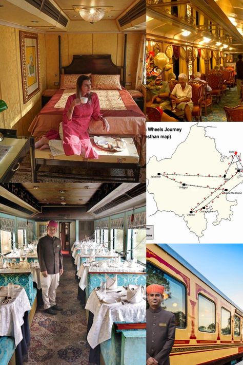 Palace On Wheels, Luxury Trains, India Tourism, Indian Luxury, Luxury Plan, Luxury Train, Travel Inspiration Destinations, Visit India, Golden Triangle