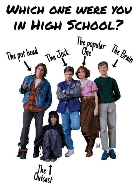 The Breakfast Club, Which One Are You, Time Capsule, In High School, High School, Quick Saves