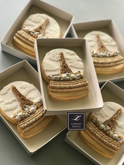 Business Cookies, Paris Cakes, Cookie Decoration, Cookie Boxes, Cookie Connection, Creative Baking, Start Your Business, Pretty Cookies, Fancy Cookies