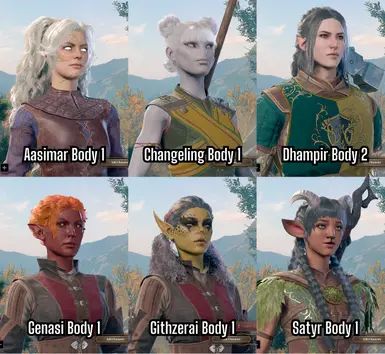 Custom Dnd Races, Baldurs Gate 3 Mods, Bg3 Tav Ideas Female No Mods, Bg3 Mods, Bg3 Tav Ideas, Dnd Races, Baldurs Gate, Baldur's Gate, Dragon Age