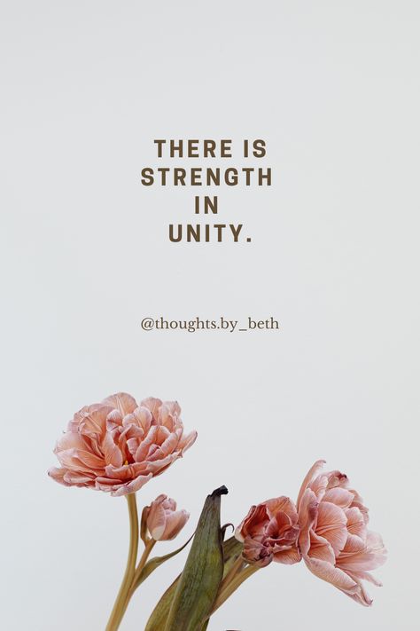 Discover the power of togetherness with this inspiring quote: 'There is strength in unity.' Perfect for motivation, team building, and community spirit. #inspirationalquotes #unity #motivation #teamwork Inspiring Teamwork Quotes Motivation, Unity Quotes Spiritual, Building Community Quotes, Community Quotes Inspirational, Unity Quote, Inspirational Teamwork Quotes, Unity Quotes, Integrity Quotes, Community Quotes