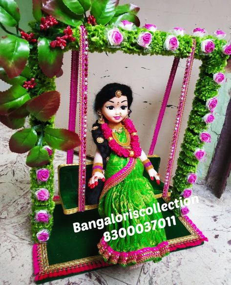 Seemantham Decoration Plates, Baby Shower Tray Decoration, Baby Shower Rukhwat Ideas, Seemantham Plate Decoration Ideas, Seemantham Decoration, Creative Plates, Dohale Jevan, Baby Shower Banner Girl, Barbie Decorations