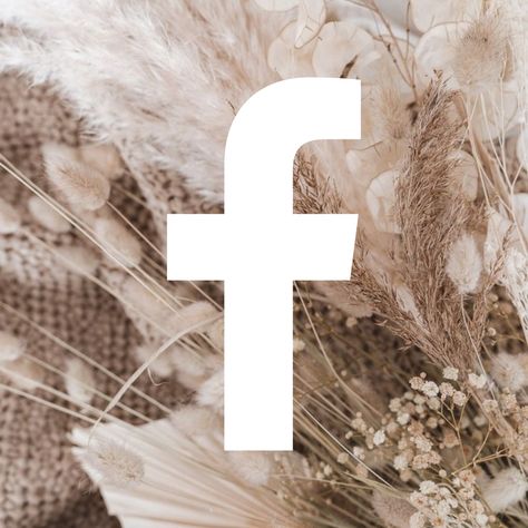 Facebook Aesthetic Logo, Facebook App Icon Aesthetic, App Icon Facebook, Brown Icon App, Facebook App Icon, Facebook Icon Aesthetic, Boho App Icons, Vintage App, Icona Ios