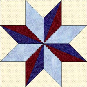 Free Hunter Star Quilt Pattern | Quilters Corner Club Alabama Quilt, Free Quilt Block Patterns, Hunters Star Quilt, Barn Quilt Designs, Quilt Block Patterns Free, Quilt Square Patterns, Barn Quilt Patterns, Patriotic Quilts, Star Quilt Blocks